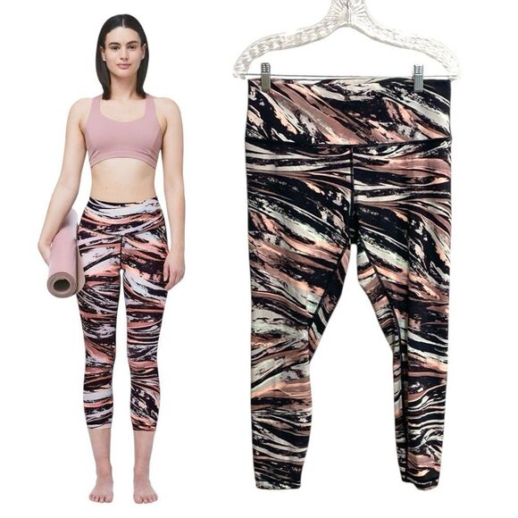 Lululemon Wunder Under 7/8 Leggings Colour Splash 12 High Rise Luxtreme - Picture 1 of 14